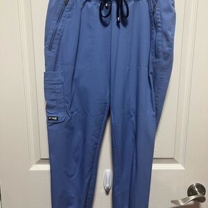 Grey's Anatomy Blue Jogger scrubs Lightweight Comfort